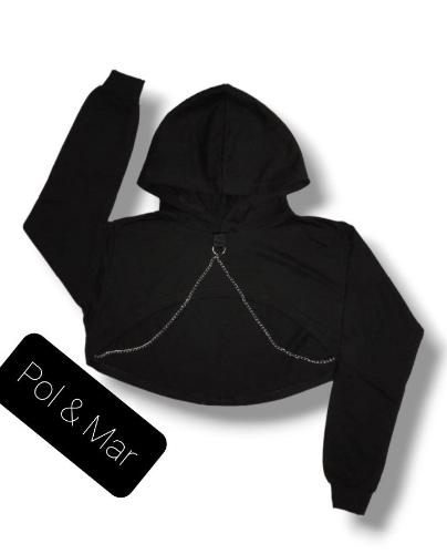 Buzo Crop con Cadena