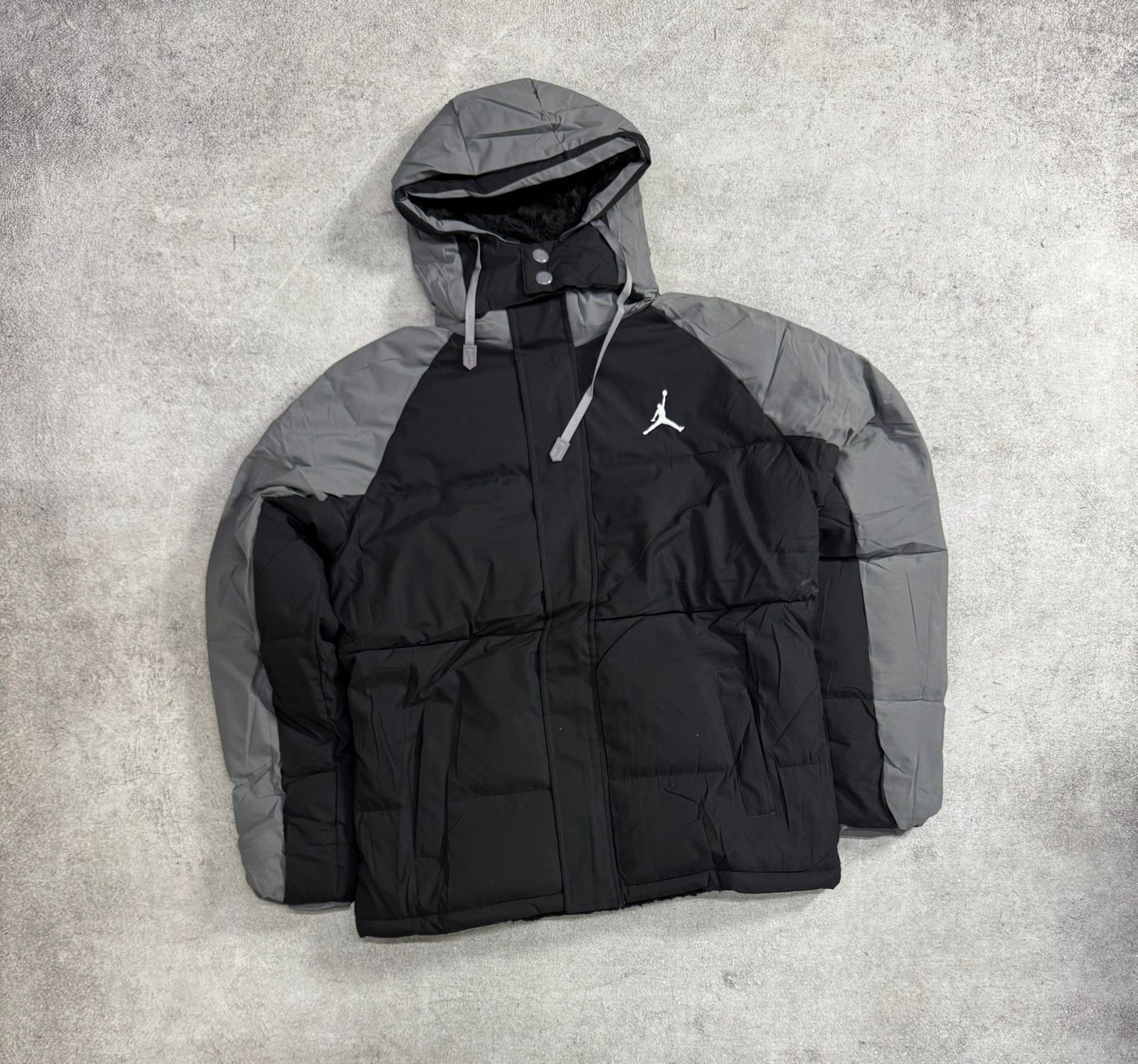 Campera Puffer con Piel - Imagen 1