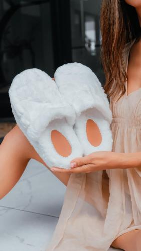 Pantuflas Piel de Conejo Peluche Calentitas Jaz - Miniatura 2
