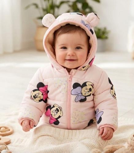 Campera Minnie Beba con Corderito 3 al 6