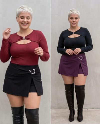 Body de Modal Soft con Hebilla Avio Talles Reales Grandes