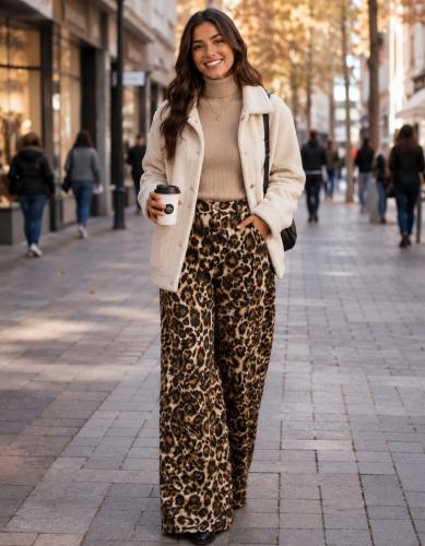 Wide Leg Print