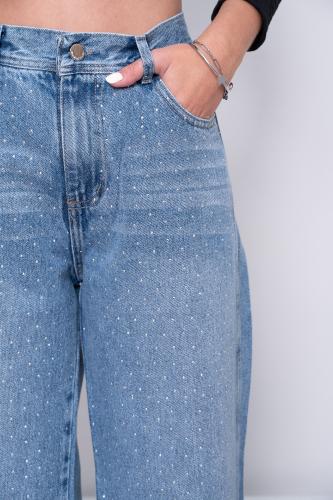 Wide Leg con Estrass - Miniatura 3