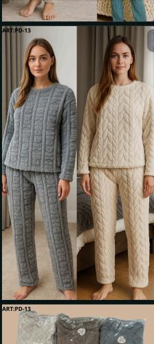 Pijamas Polar Trensados en 3d - Miniatura 3
