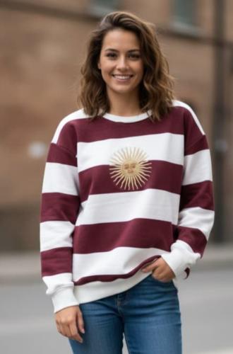 Buzo Unisex Algodón con Friza Sol de Mayo.