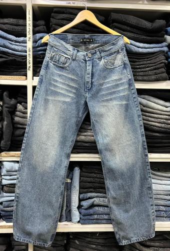Pantalón Baggy Liso Azul Nevado Oxido New