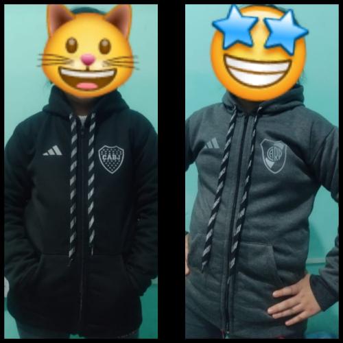 Camperas Jersey con Piel