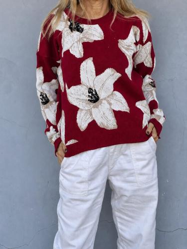 Swetter  Flor Estampado - Miniatura 6
