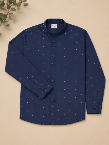 Camisa Cuello Mao Niño