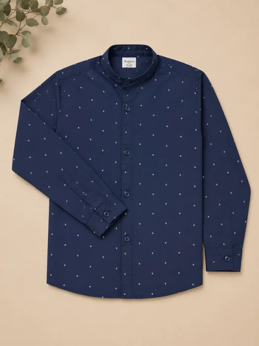 Camisa Cuello Mao Niño