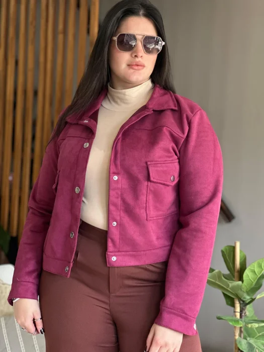 Chaqueta Gamuza Plussize