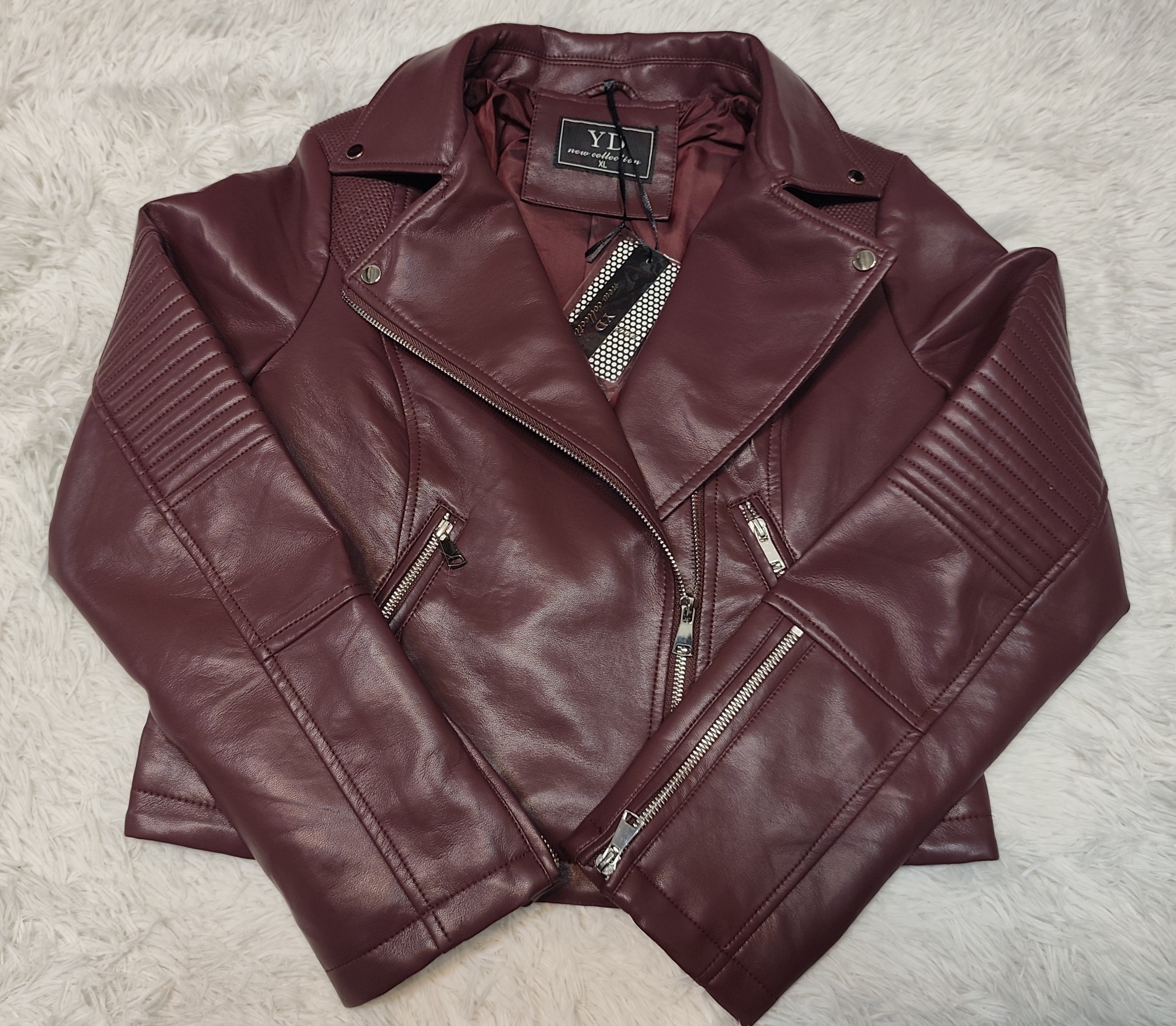 Campera Yd Cuero Moto Bordo S M L Xl - IMG_20260514_150204.jpg