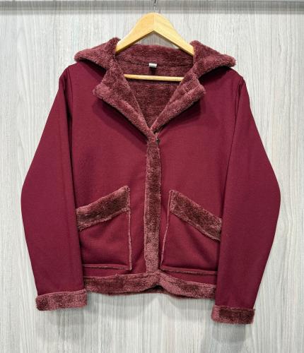 Campera Jersey con Piel - Miniatura 3