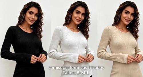 Camisetas Térmicas Frizadas Dama