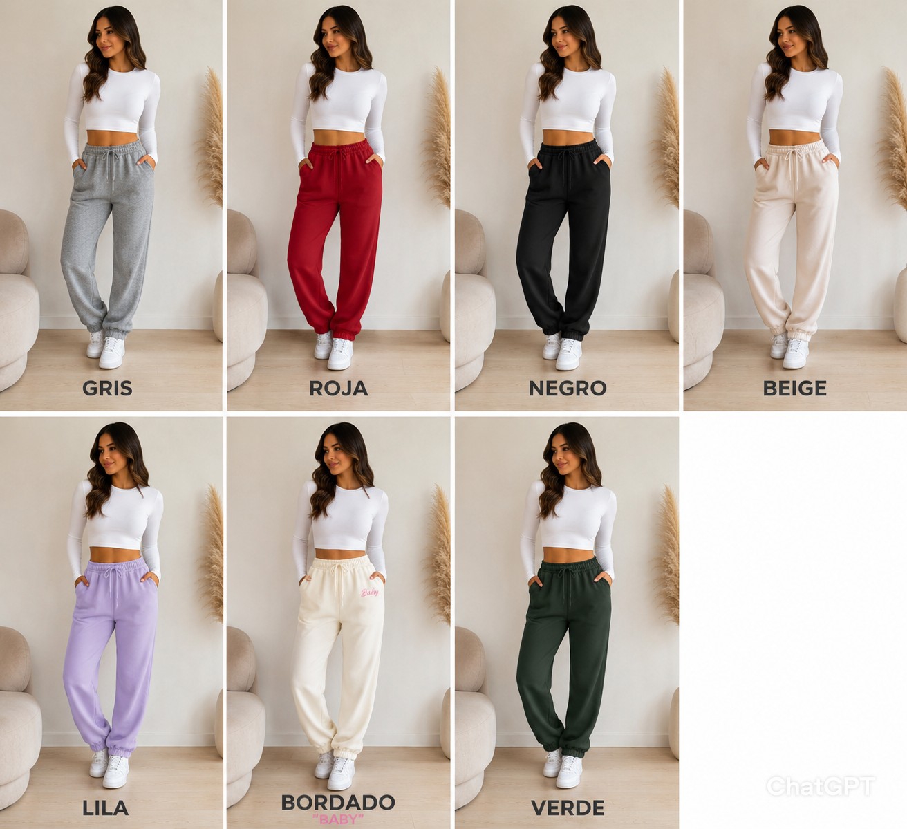 Jogging Frisado Liso de Dama - Imagen 1