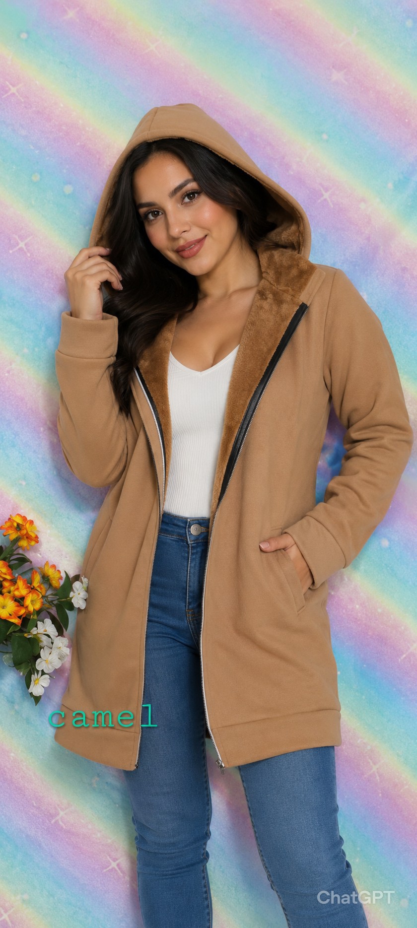 Campera de Dama con Piel - Imagen 2