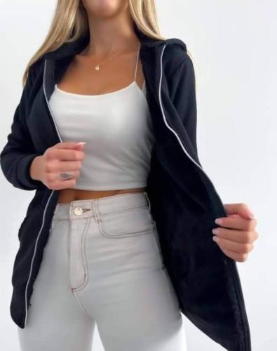Campera de Dama con Piel - Miniatura 3