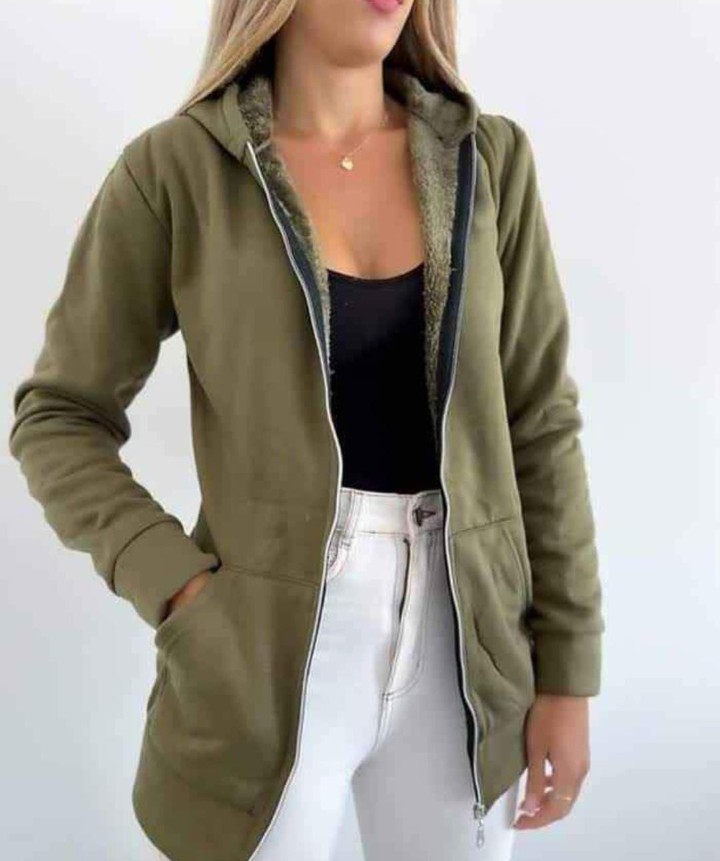 Campera de Dama con Piel - Imagen 4