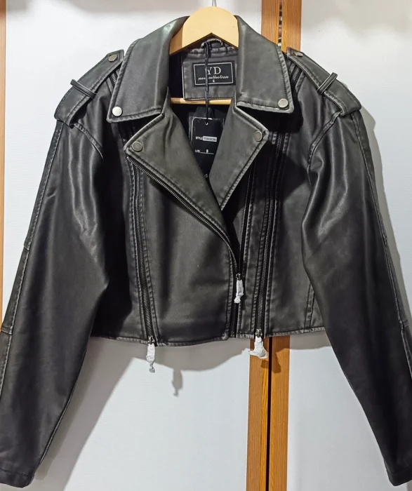 Campera Eco Cuero Oversize