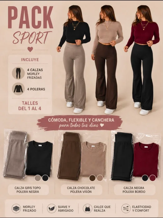 Pack Sport X8 Calzas