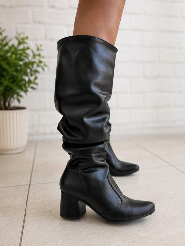 Botas Arrugadas Taco bajo