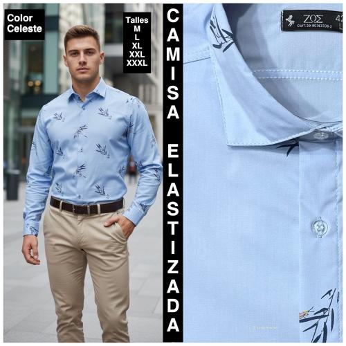 Camisas Elastizadas  Modelo Entallado