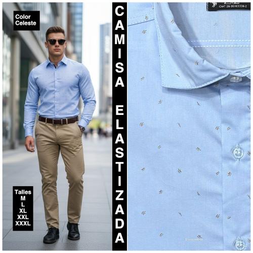 Camisas Elastizadas  Modelo Entallado - Miniatura 6