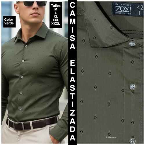 Camisas Elastizadas  Modelo Entallado - Miniatura 7