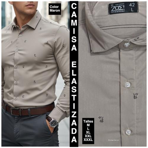 Camisas Elastizadas  Modelo Entallado - Miniatura 4