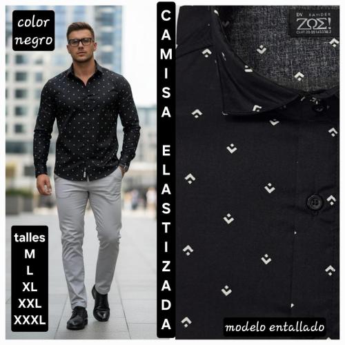 Camisas Elastizadas  Modelo Entallado - Miniatura 3