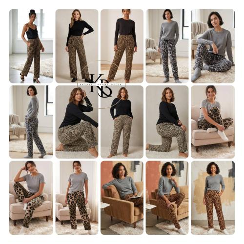 5 Pijamas Animal Print Pantalon Pijama - Miniatura 4