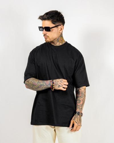 Remera Oversize Liso Negro