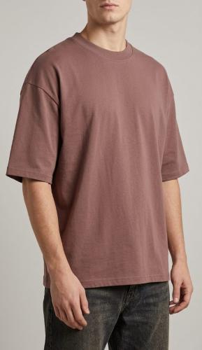 Remera Oversize Liso Chocolate New