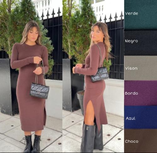 Vestidos Dstlon Largos Cin Tajo