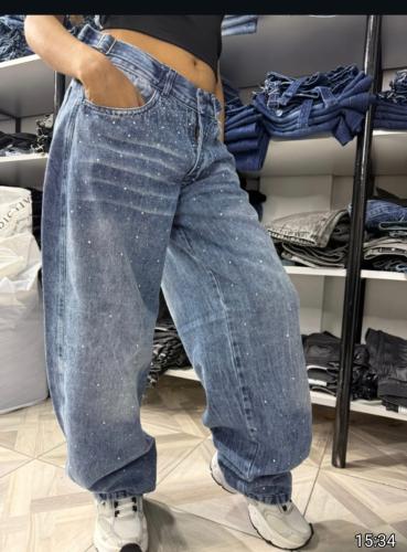 Baggy con Strass Azul Nevado con Regulador