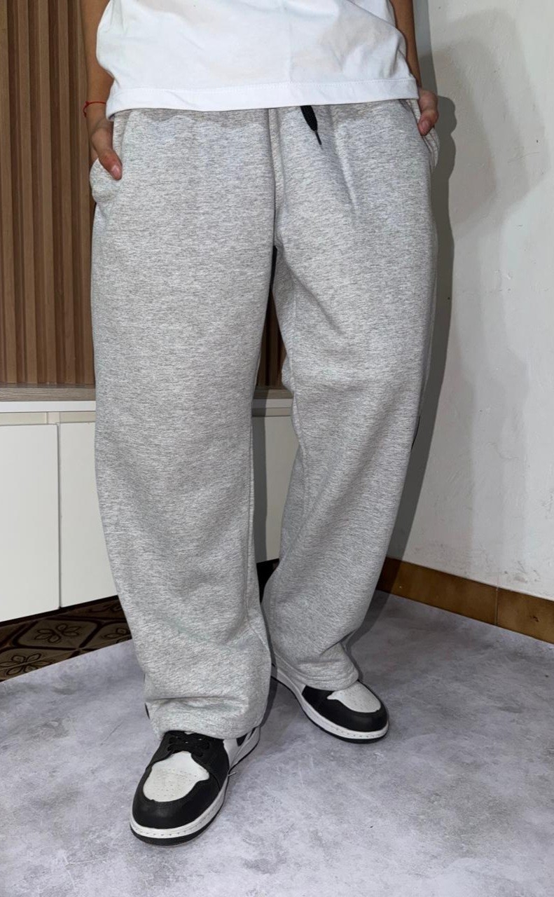 Joggin Baggy con Vivo y Regulador Friza Semi Peinada Muy Buena Calidad Color Melange - Imagen 2