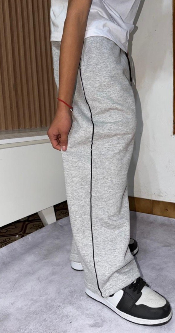 Joggin Baggy con Vivo y Regulador Friza Semi Peinada Muy Buena Calidad Color Melange - Imagen 3