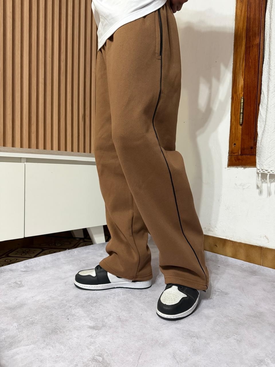 Joggin Baggy  Choco con Vivo y Regulador Friza Semi Peinado Muy Buena Calidad - Imagen 5
