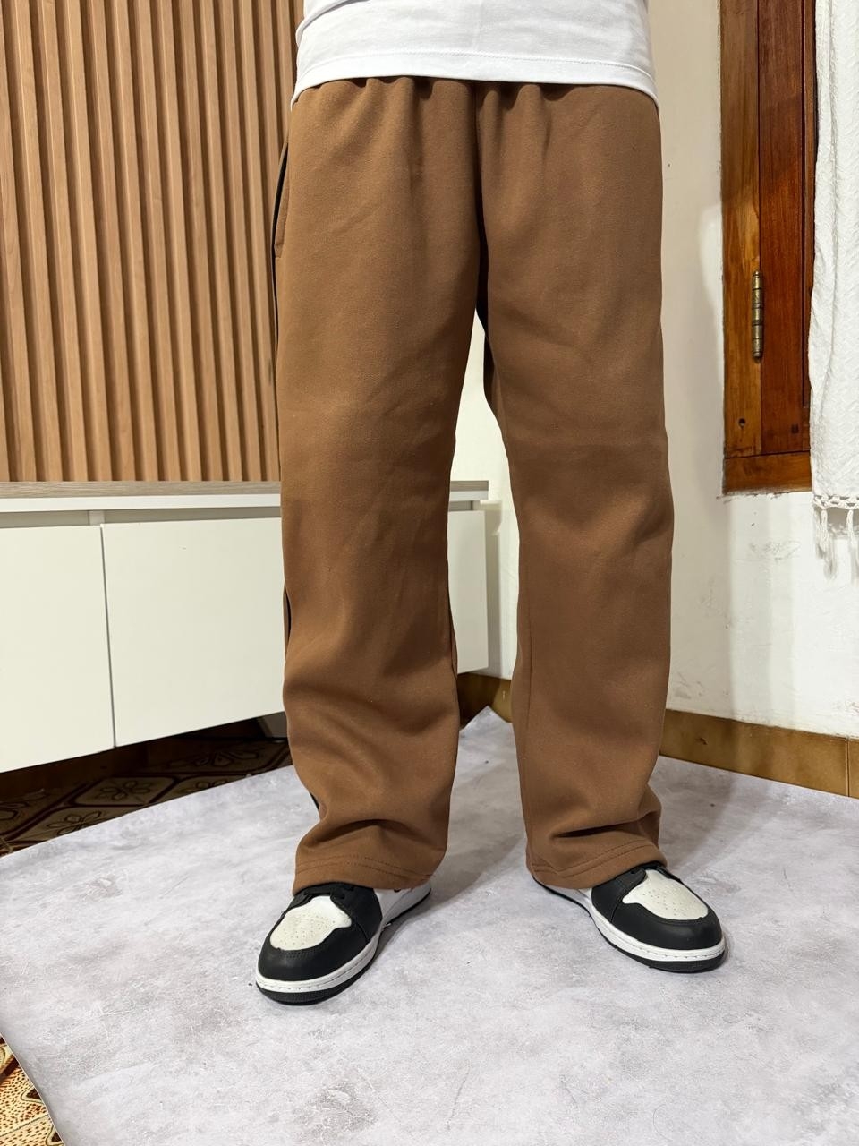 Joggin Baggy  Choco con Vivo y Regulador Friza Semi Peinado Muy Buena Calidad - Imagen 6