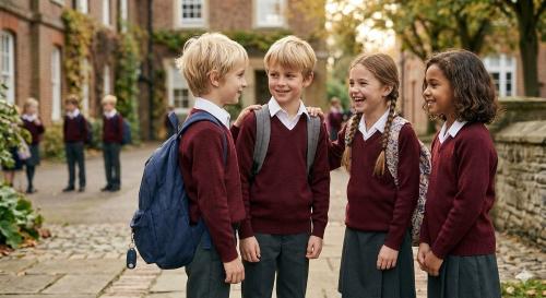 Sweater Colegial Bordo