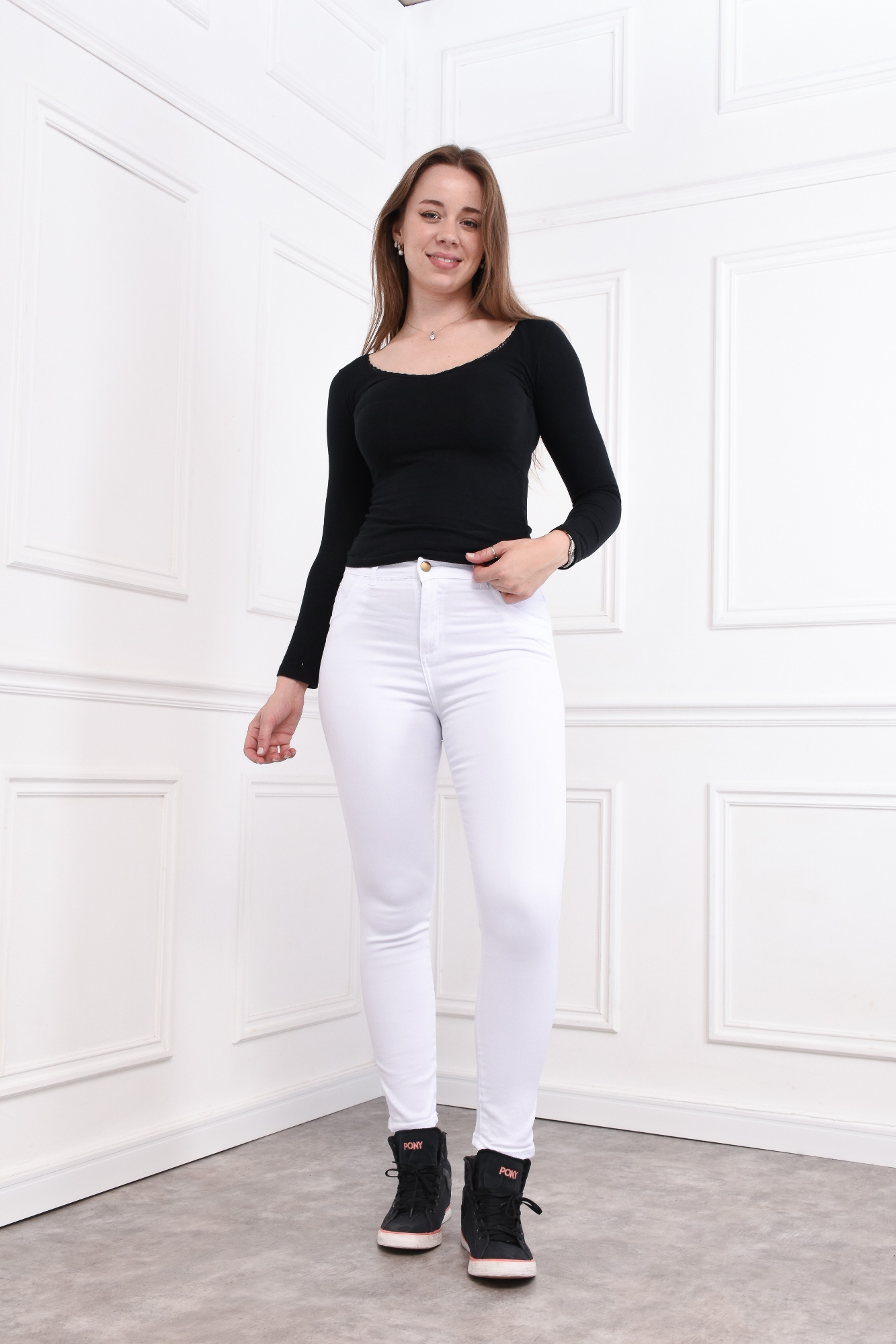 Pantalón Blanco!!!!!!! Elastizado - Imagen 2