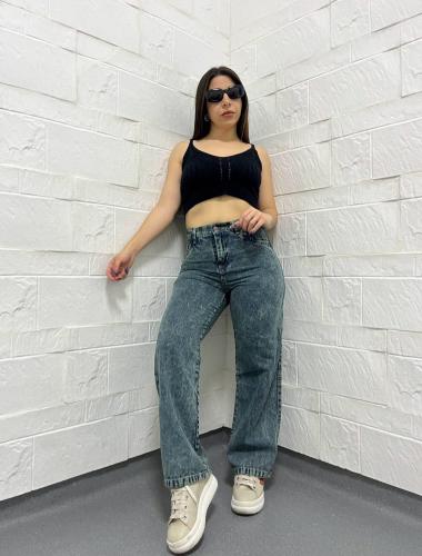 Wide Leg Aqua Oxido