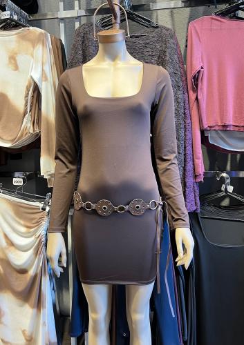 Vestido Fio Manga Larga