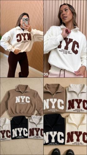 Buzos Nyc Bordados Friza