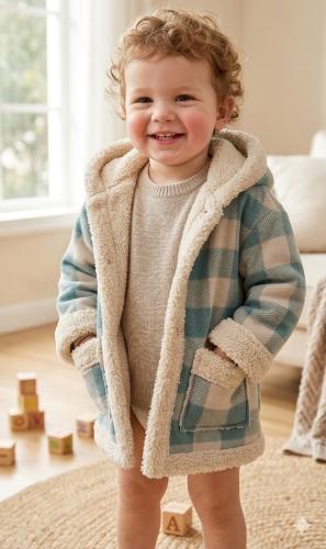 Campera Tapado de Corderito para Bebé - Miniatura 3