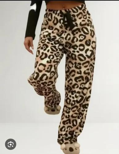 Pantalón Pijama Peluche Abrigado Animal Print;)