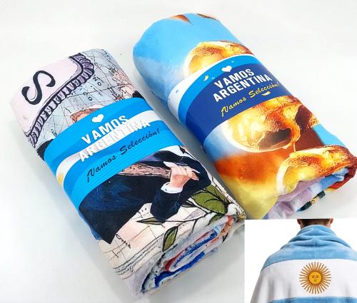 Manta Polar  Soft 140x170cm Argentina Mundial - Miniatura 3