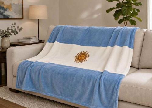 Manta Polar  Soft 140x170cm Argentina Mundial