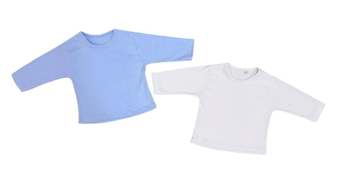 Camiseta Bebe Jersey Algodón Peinado Talles Reales - Imagen 2