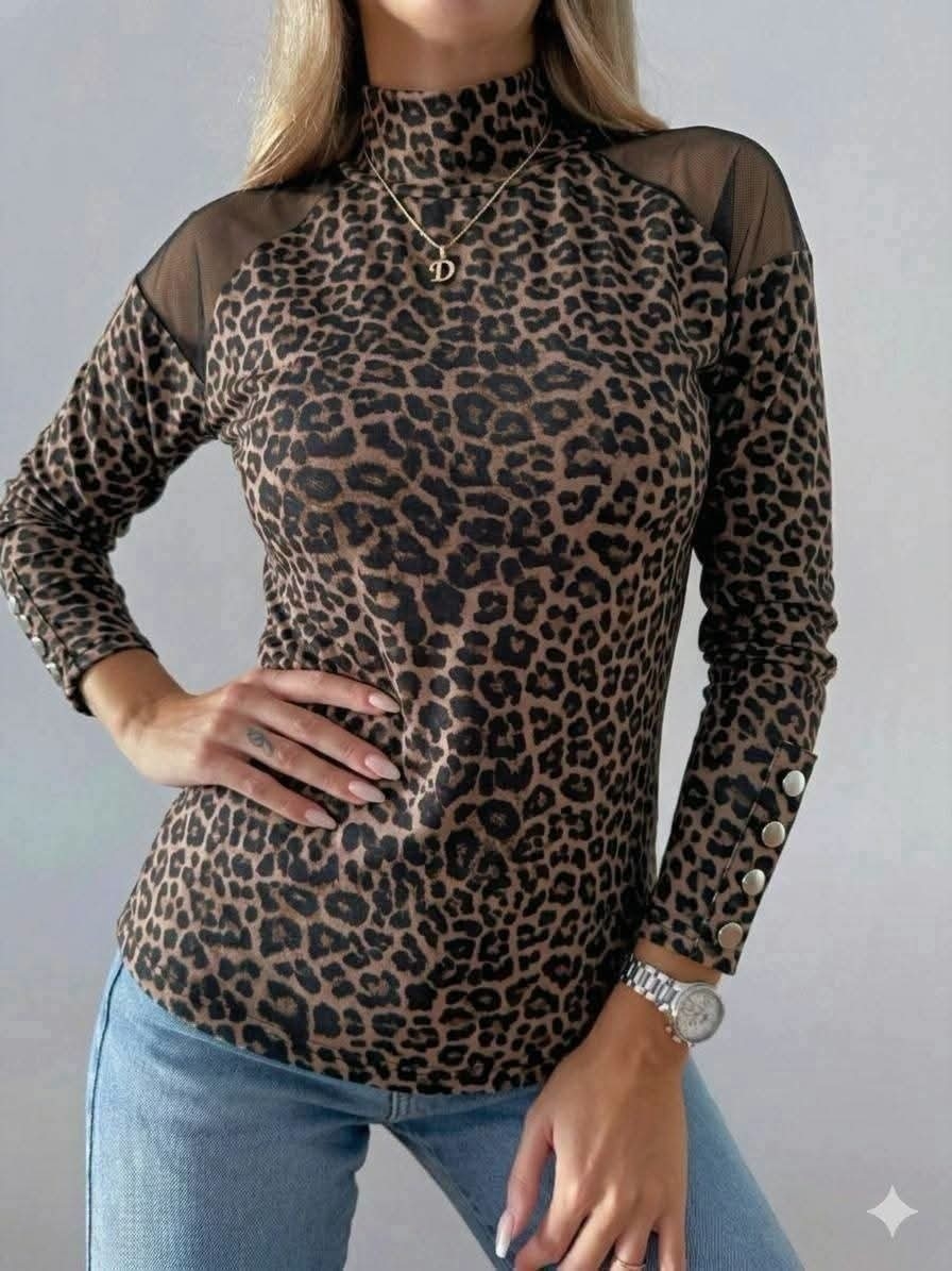 Polera "paulina" de Darlon Print Frizado - Imagen 2